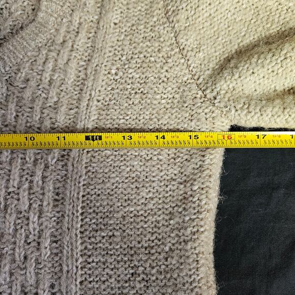Kaisely Cream Knit Wool Blend Sweater Size L Pull Over Romantic Feminine Staple - Picture 6 of 8